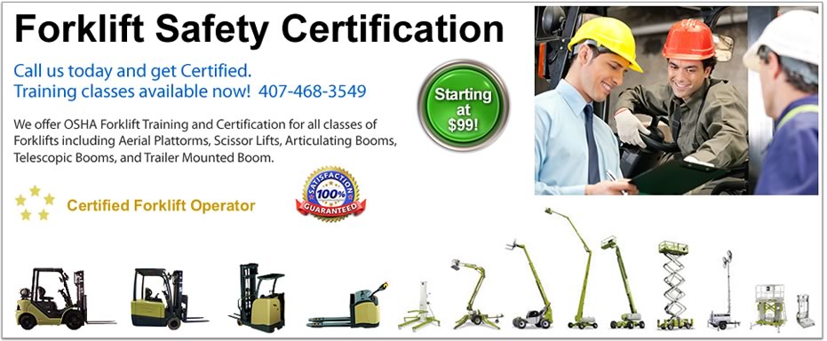 What is the OSHA forklift training test?
